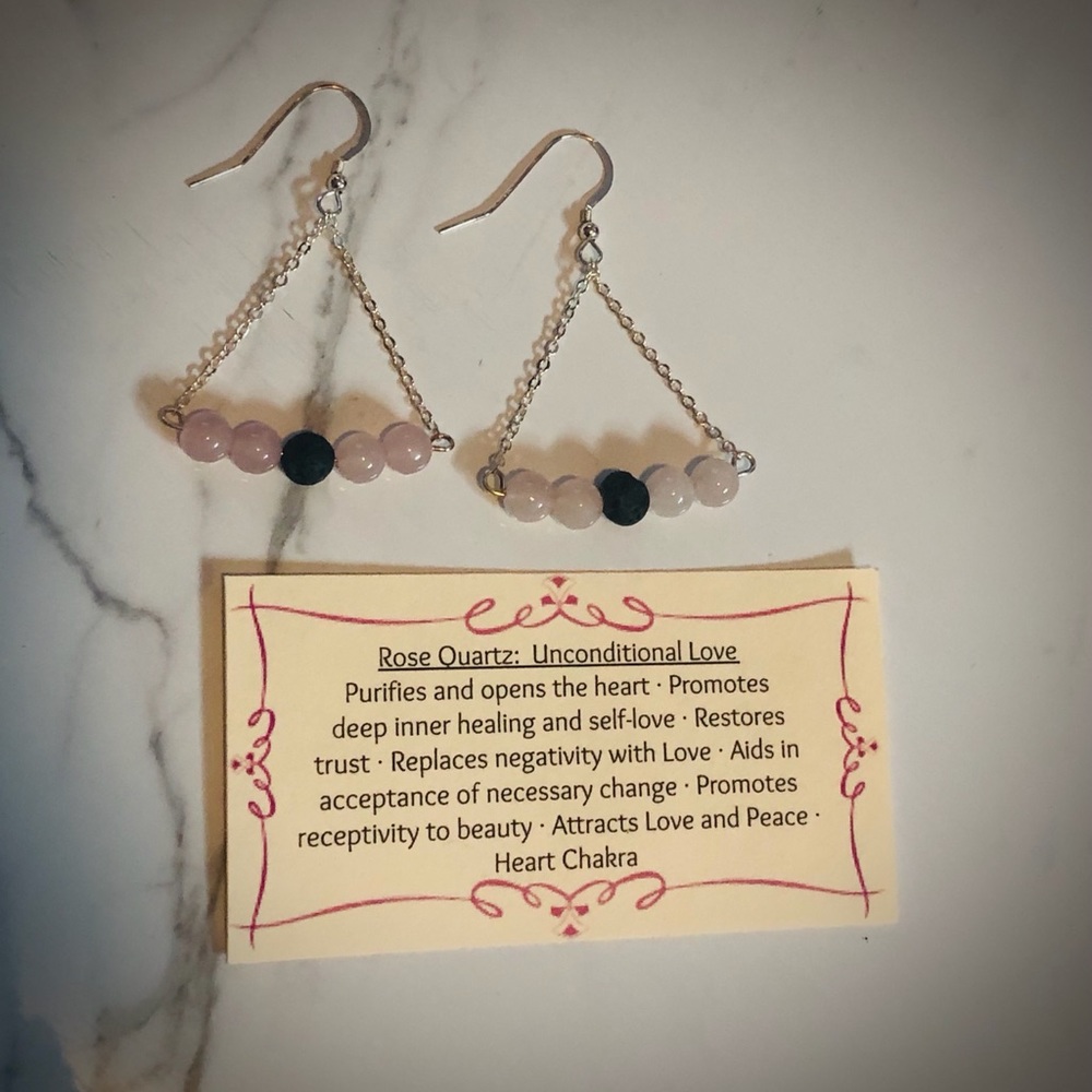 Lava stone diffuser earrings